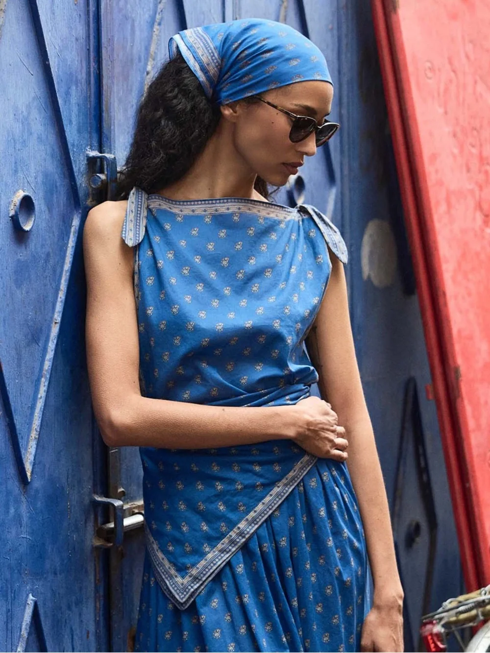 DÔEN NWOT Amalia top in the Eartha Paisley print - Picture 3 of 14